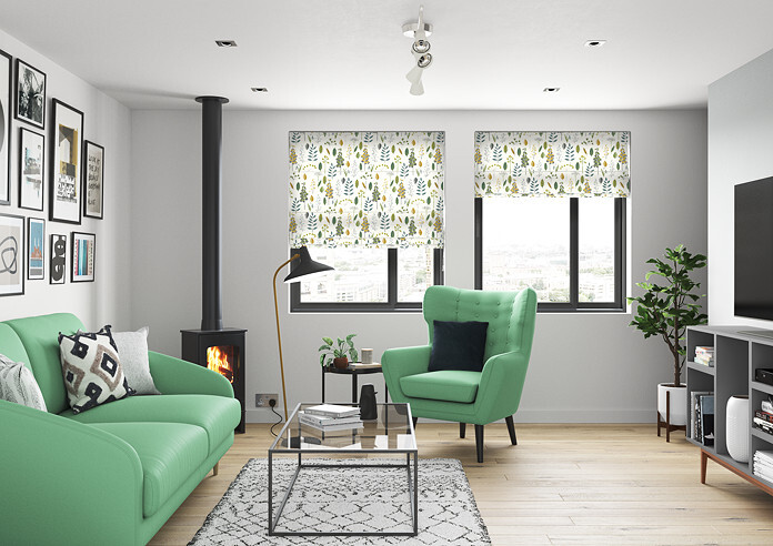 Amala, Spruce - Roman Blind - Image 5